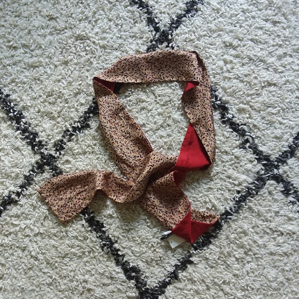Talbots silk long scarf